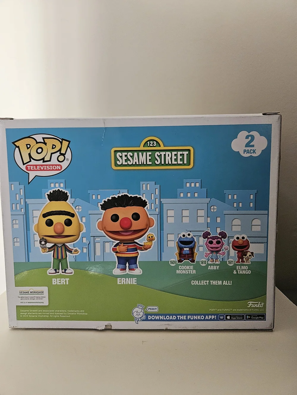 Funko Bert & Ernie Vinyl 2-Pack - Yellow, Orange, Green, Blue
